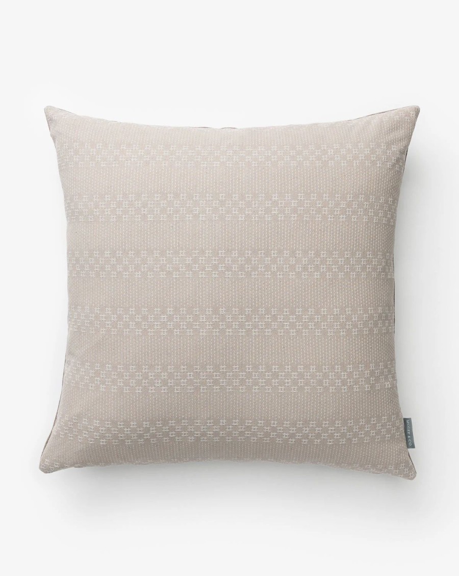 * Vintage Gray Crosshatch Pillow Cover No. 1 Patterned Pillows