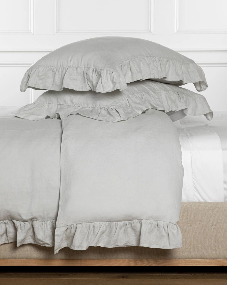 * Ruffle Linen Duvet Duvet Covers