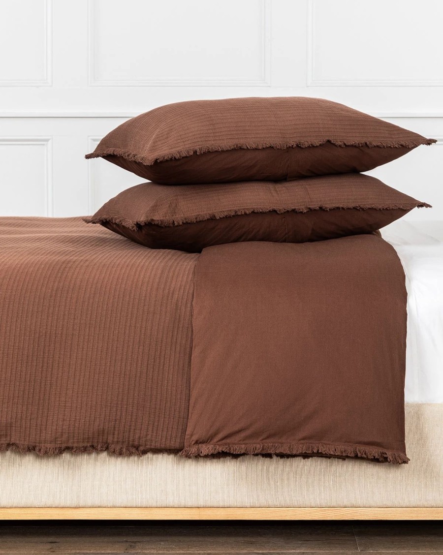 * Hendricks Chocolate Cotton Duvet Duvet Covers