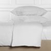 * Carter Woven White Linen Duvet Duvet Covers