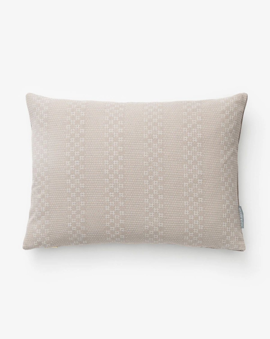 * Vintage Gray Crosshatch Pillow Cover No. 4 Patterned Pillows