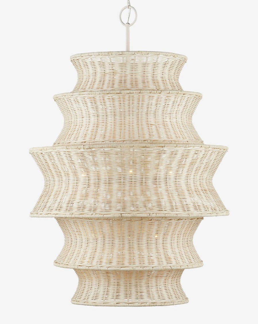 * Phebe Rattan Chandelier Chandeliers