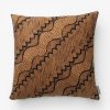 * Vintage Brown Diagonal Pattern Pillow Cover No. 1 Patterned Pillows