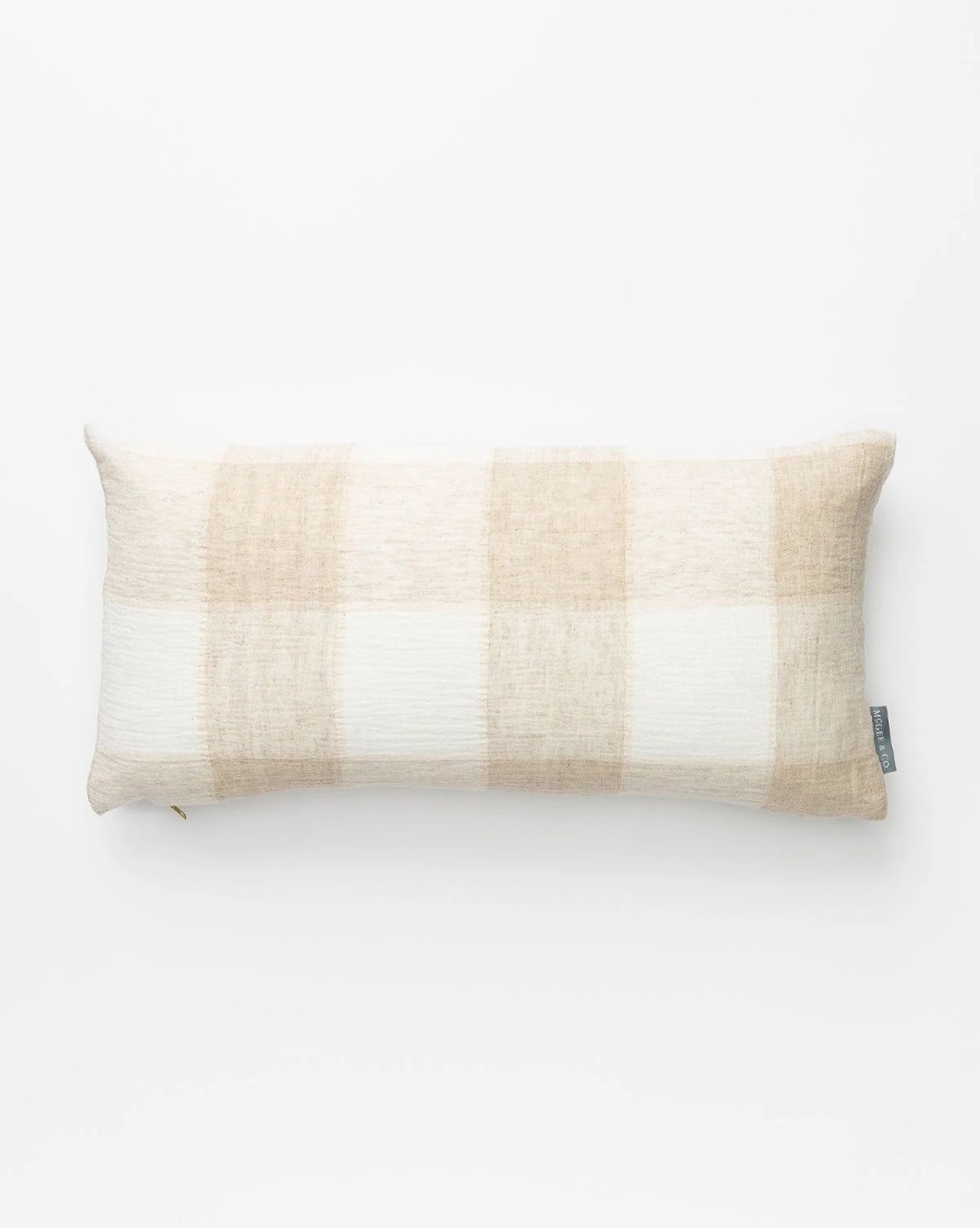 * Vintage Natural Plaid Pillow Cover No. 1 Patterned Pillows