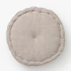 * Round Neutral Striped Pillow Cushion Patterned Pillows