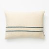 * Abigail Silk Stripe Pillow Cover Cream & Navy Patterned Pillows