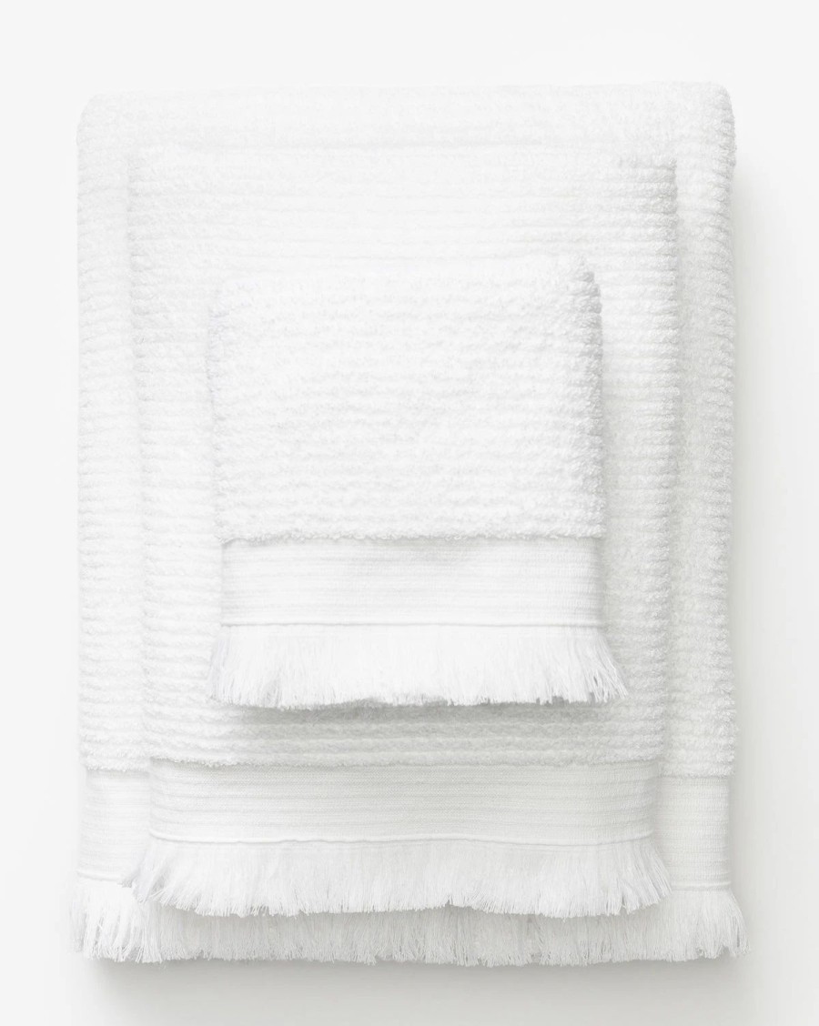 * Frayser White Bath Collection Towels