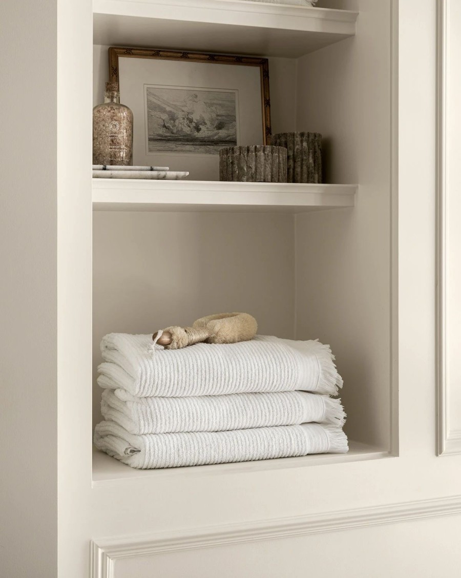 * Frayser White Bath Collection Towels