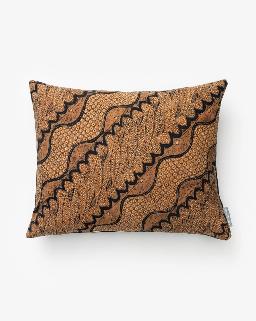 * Vintage Brown Diagonal Pattern Pillow Cover No. 2 Patterned Pillows