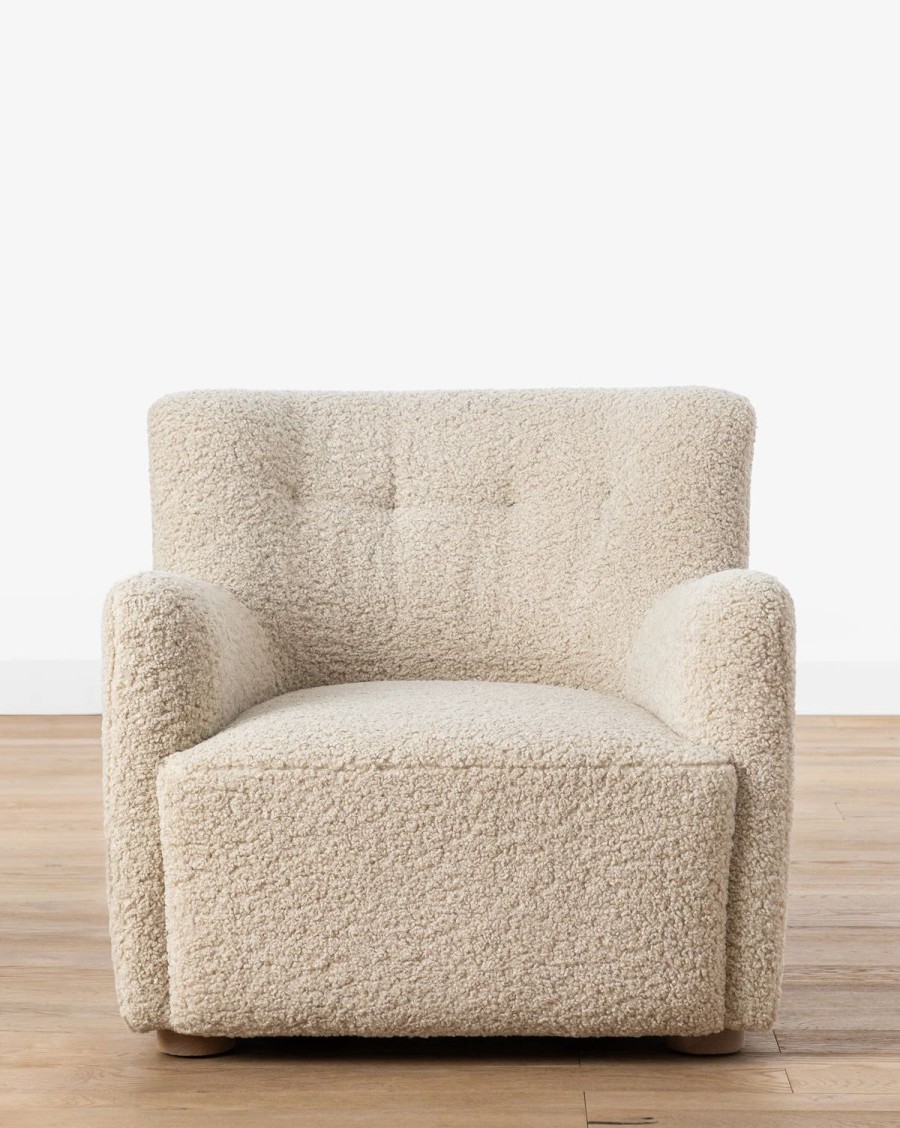 * Magda Teddy Bear Boucle Lounge Chair Lounge Chairs